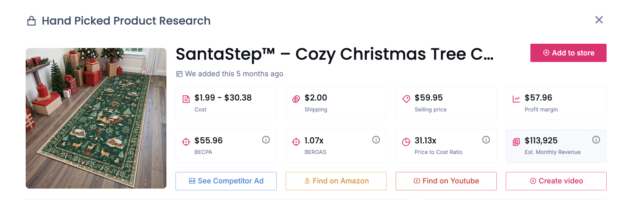 Santa’s Secret Rug – Home Décor That Screams “Holiday Cheer”